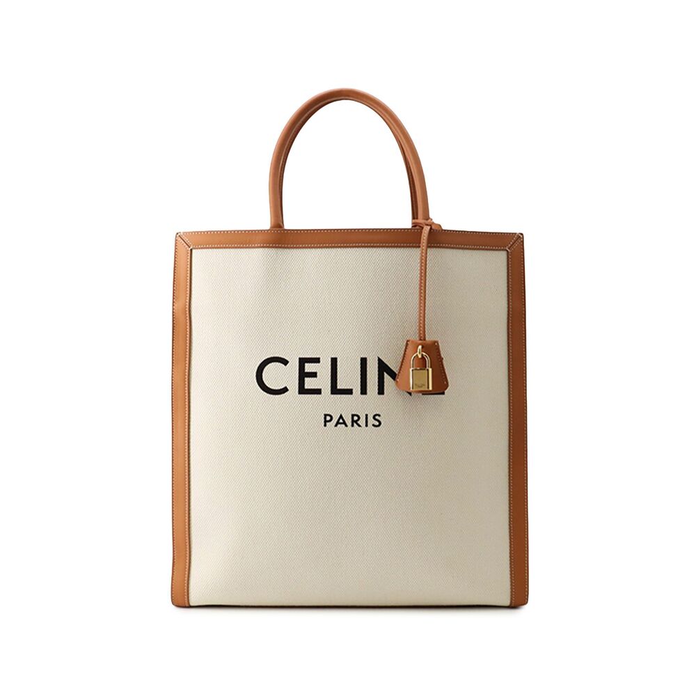 Pre-Loved Celine Large Canvas Vertical Cabas Tote